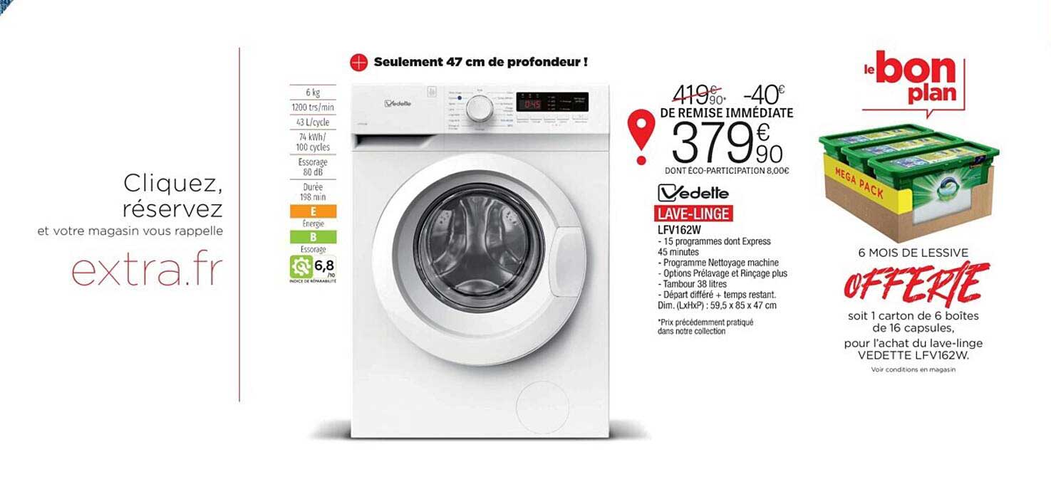 lave-linge vedette