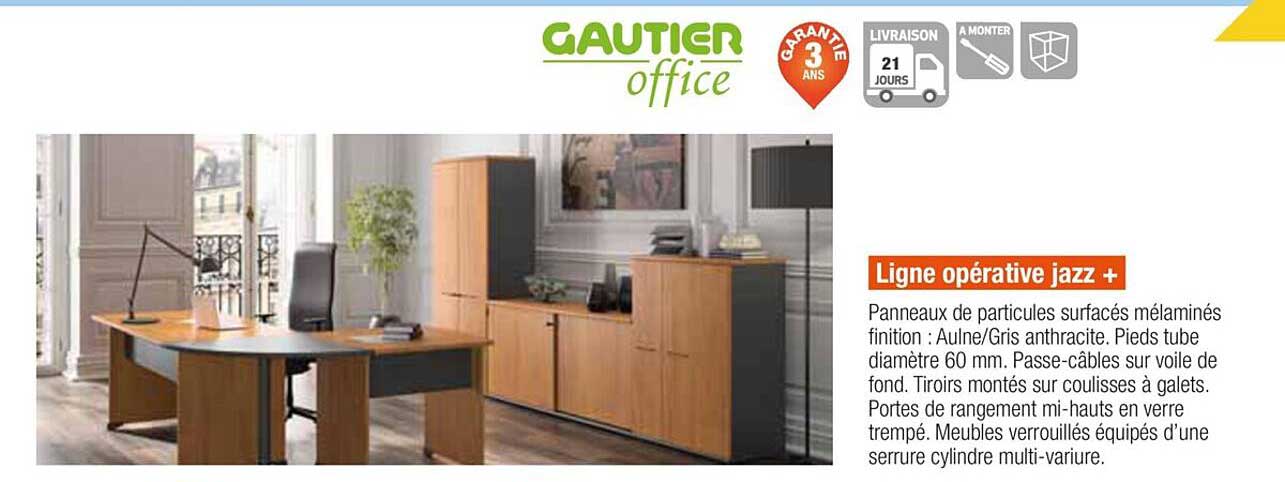 ligne opérative jazz + gautier office