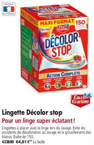 lingette décolor stop