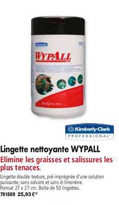 lingette nettoyante wypall
