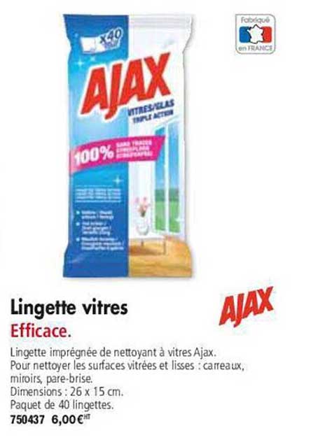 lingette vitres ajax
