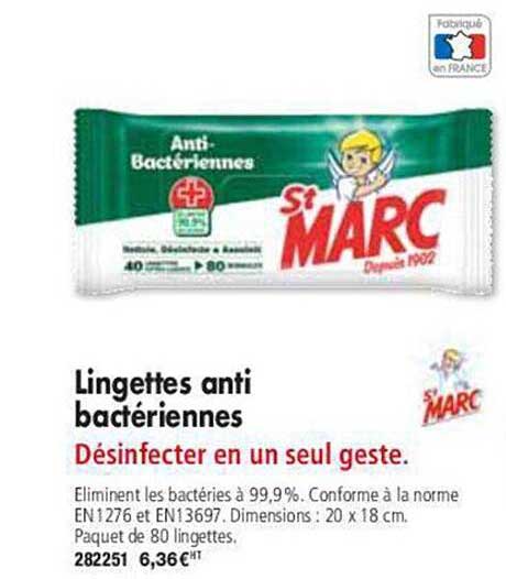 lingettes anti bactériennes st marc