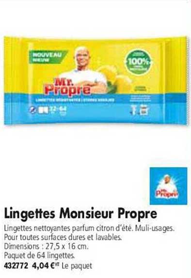 lingettes monsieur propre