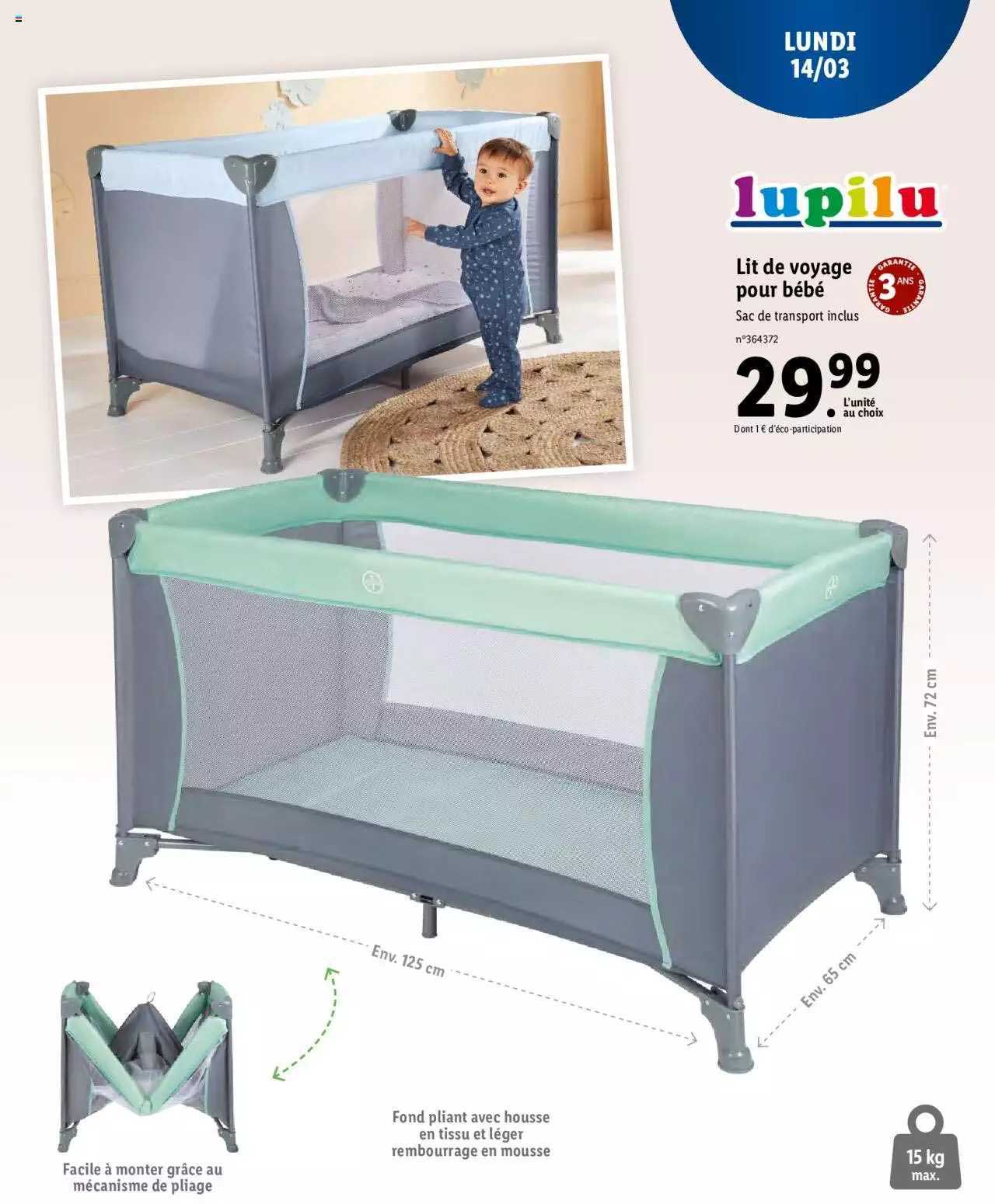 Lit De Voyage Pour Bébé Lupilu