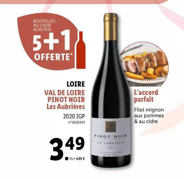 loire val de loire pinot noir les aubrières 2020 igp