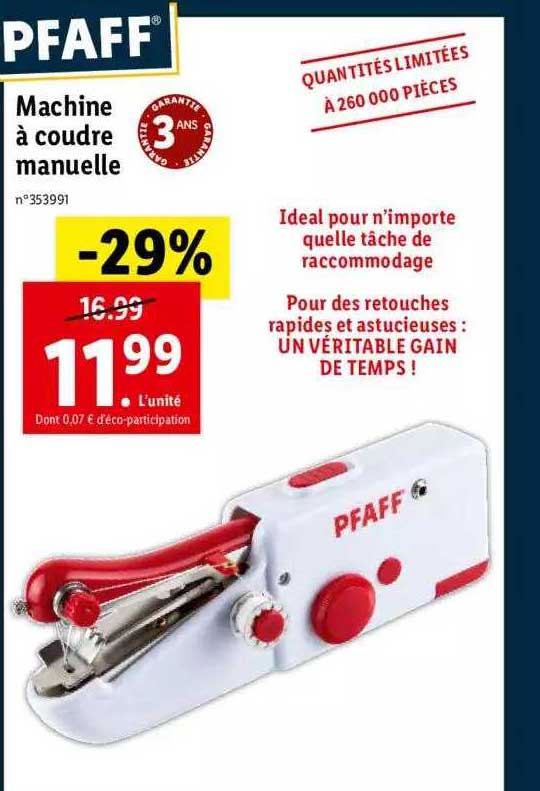 machine à coudre manuelle pfaff