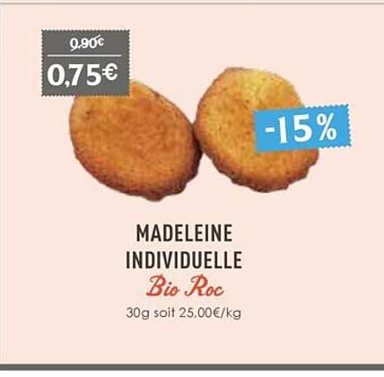 madeleine individuelle bio roc