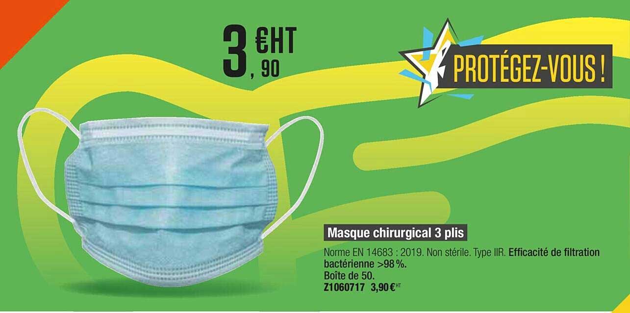 masque chirurgical 3 plis