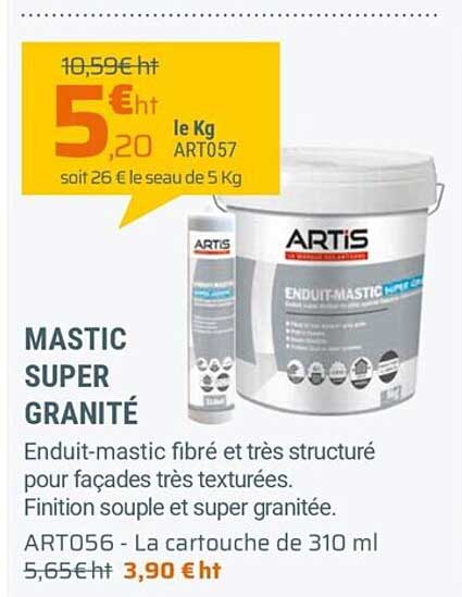 mastic super granité artis