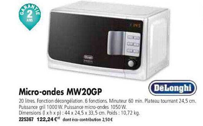 micro-ondes mw20gp deLonghi