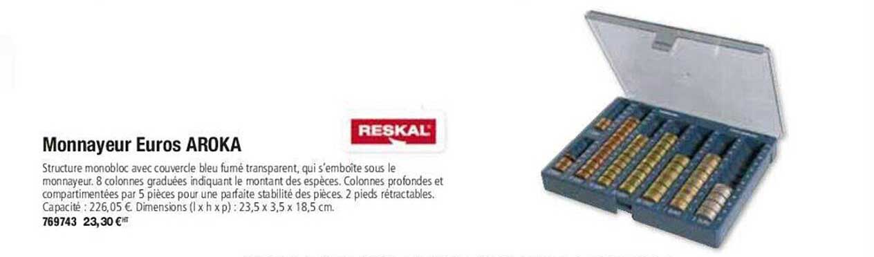 Monnayeur Euros Aroka Reskal