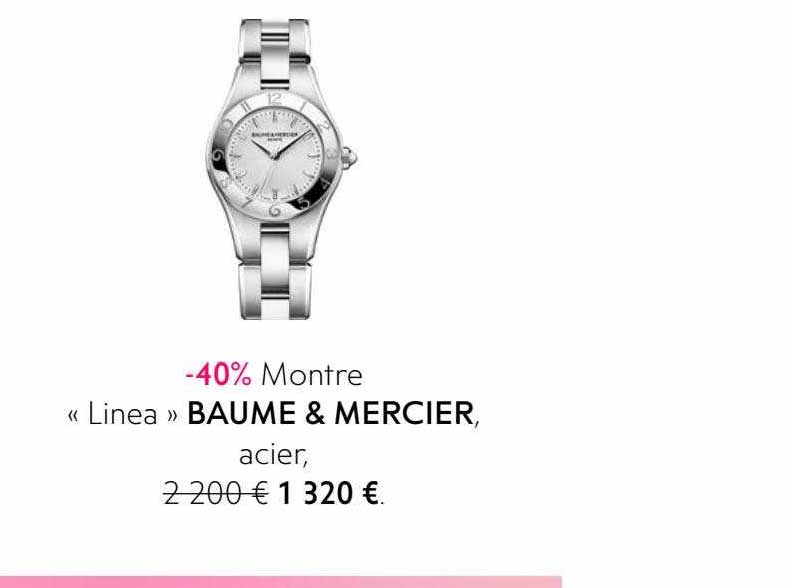 montre "linea" baume & mercier