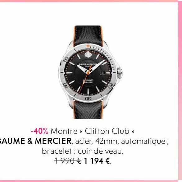 montre «clifton club» baume & mercier