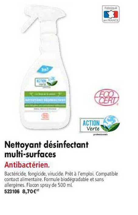nettoyant désinfectant multi-surfaces
