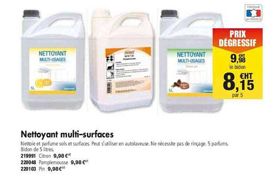 nettoyant multi-surfaces