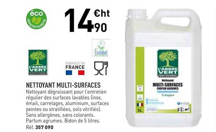nettoyant multi-surfaces l'arbre vert