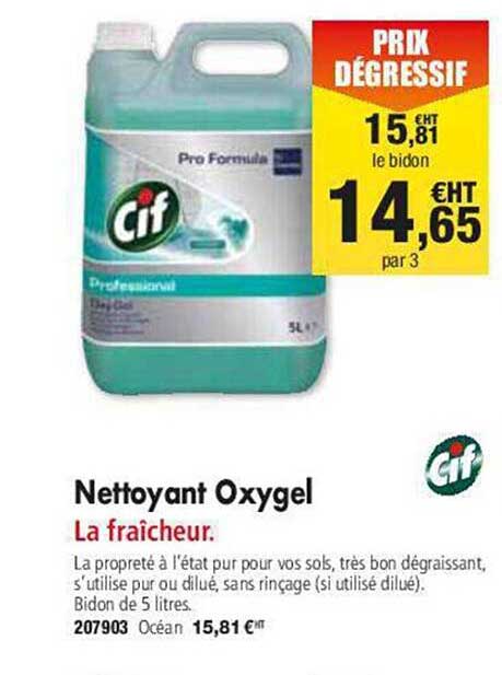Nettoyant Oxygel Cif