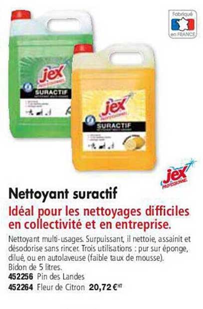 Nettoyant Suractif Jex