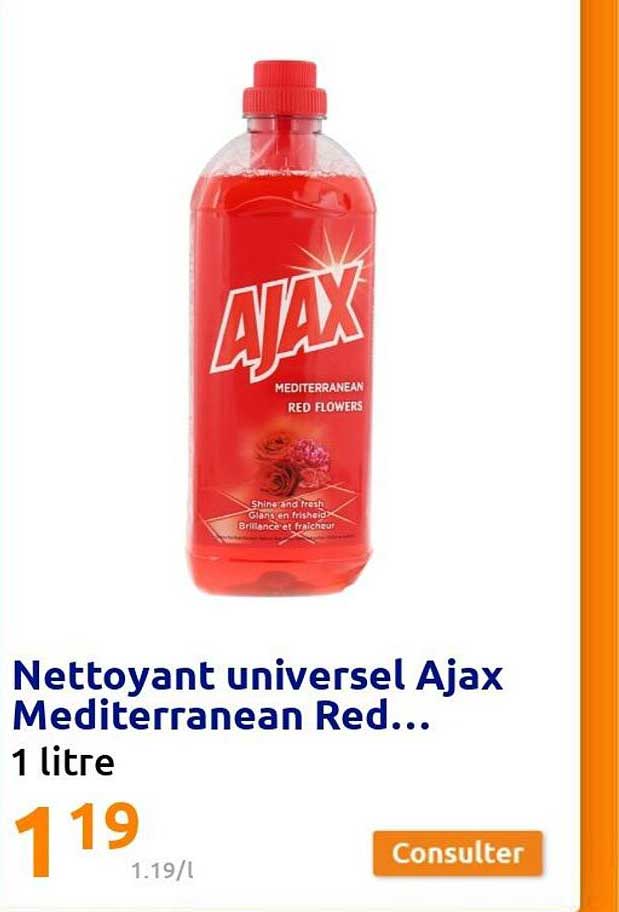 nettoyant universel ajax mediterranean red...