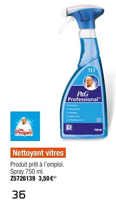 nettoyant vitres mr propre