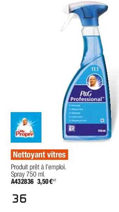 nettoyant vitres mr propre