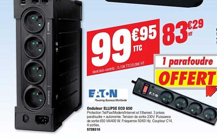 onduleur ellipse eco 650 etn