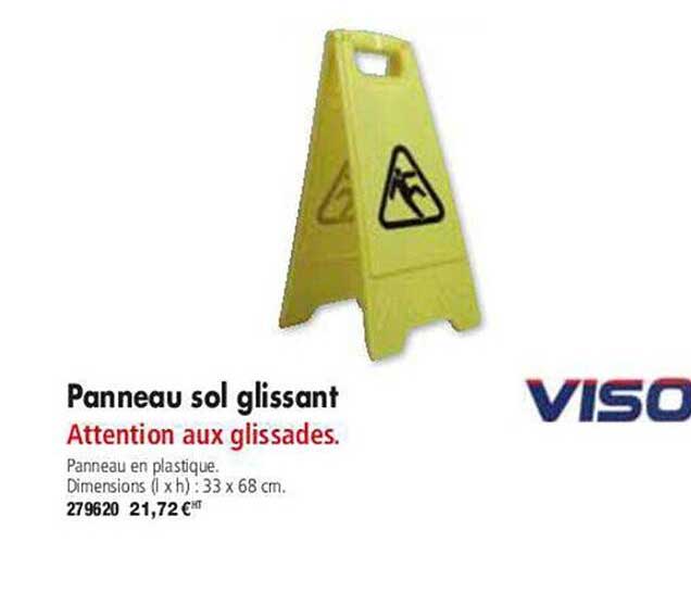 panneau sol glissant viso