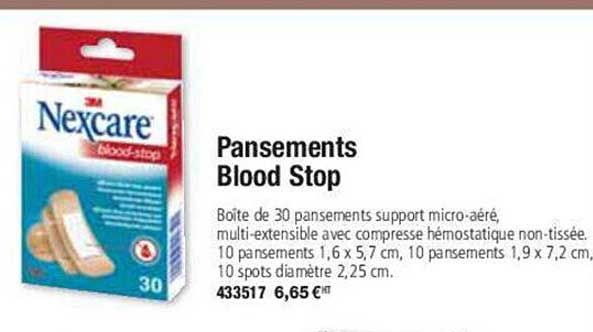 pansements blood stop