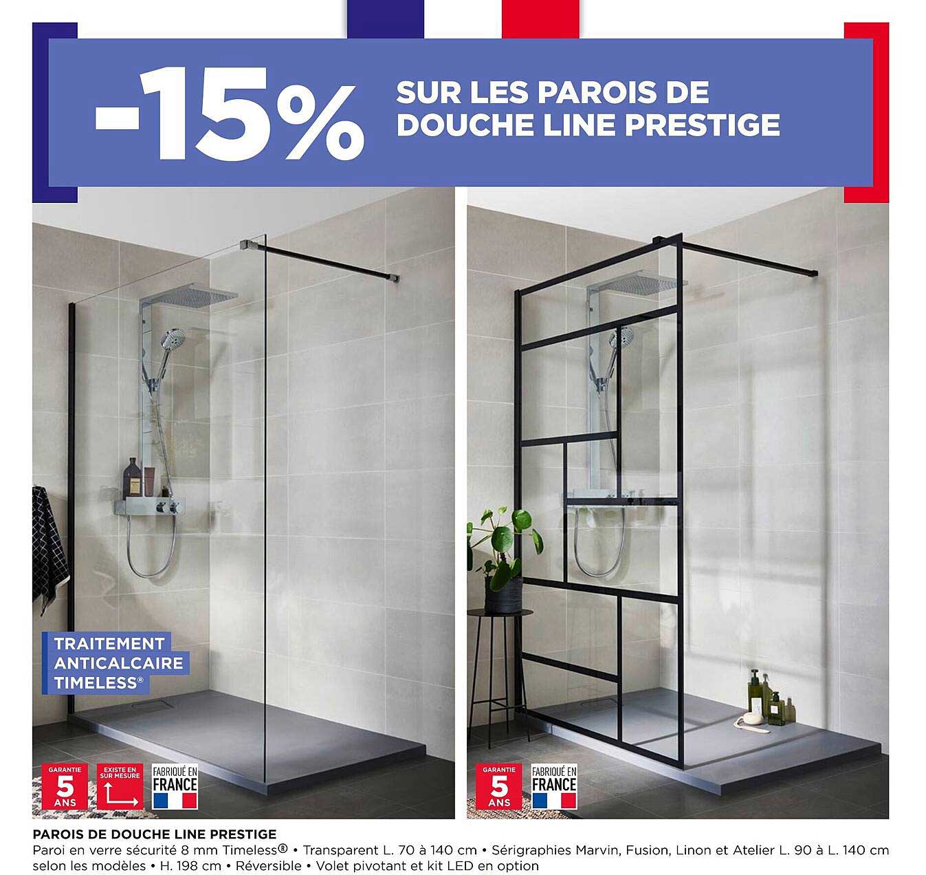 parois de douche line prestige