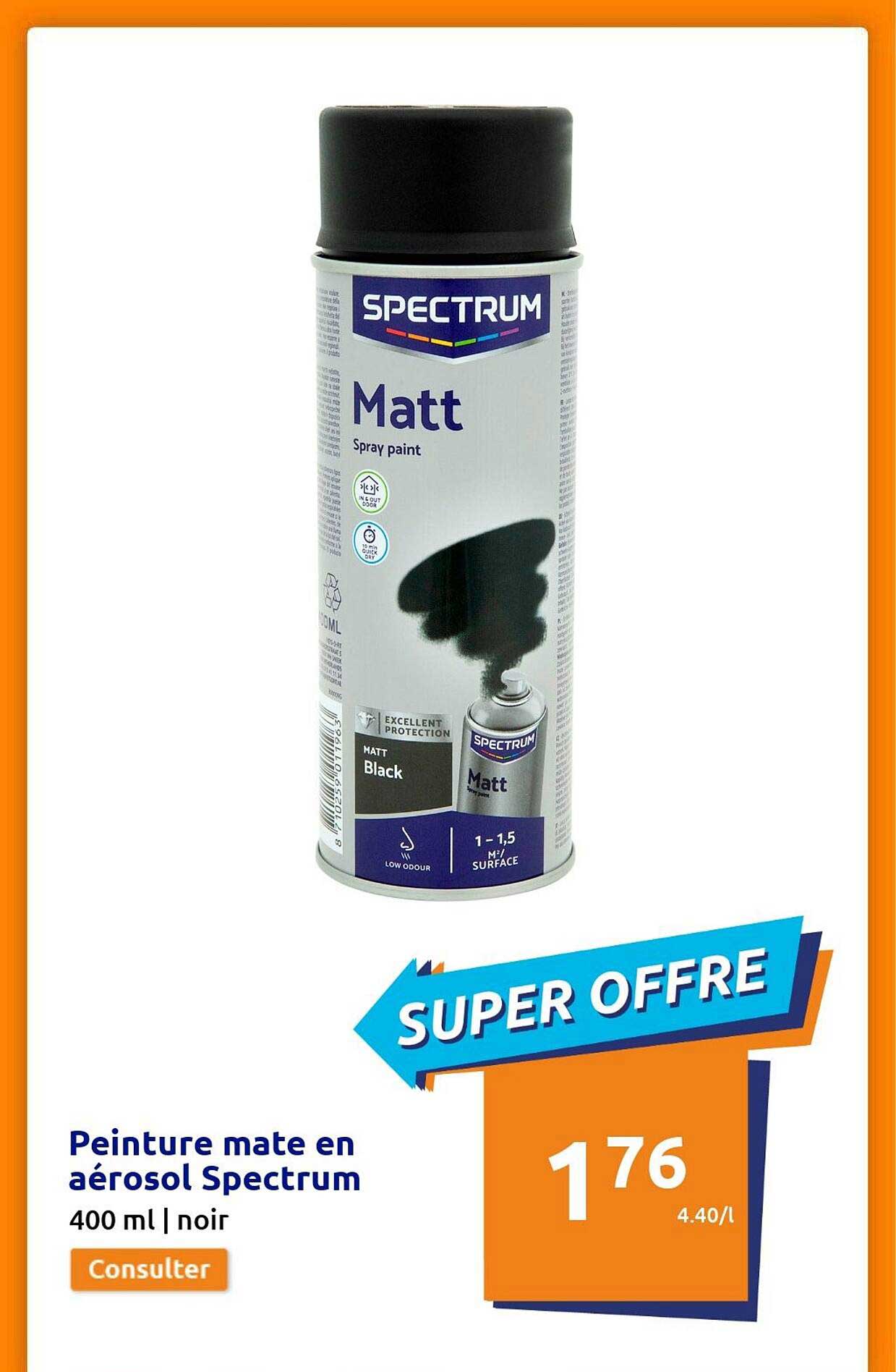 Peinture Mate En Aérosol Spectrum