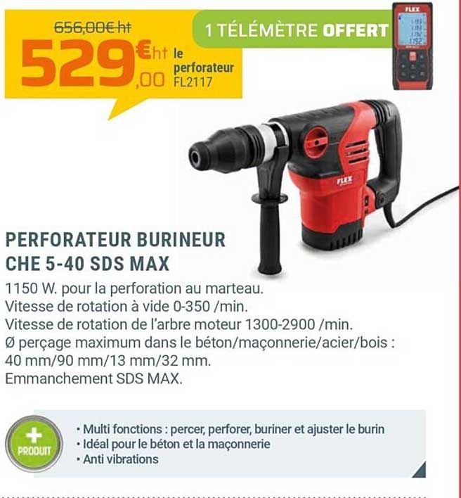 perforateur burineur che 5-40 sds max