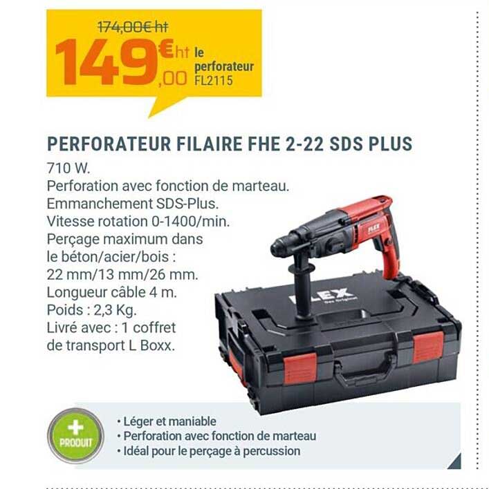 perforateur filaire fhe 2-22 sds plus