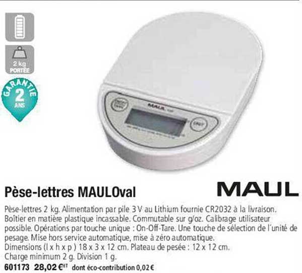 pèse-lettres mauloval maul