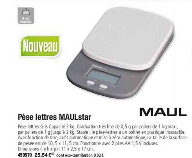 pèse lettres maulstar maul