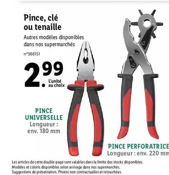 Pince, Clé Ou Tenaille