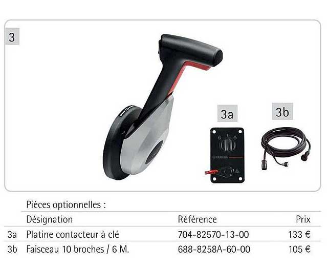 platine contacteur à clé, faisceau 10 broche - 6 m