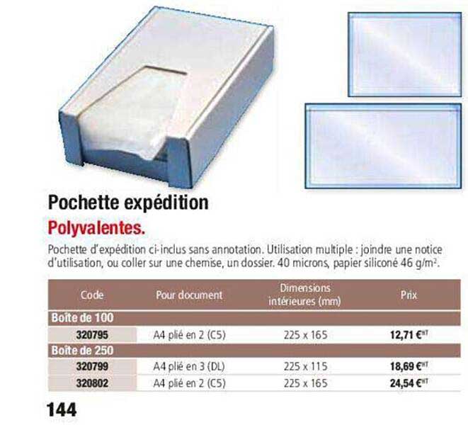 pochette expédition