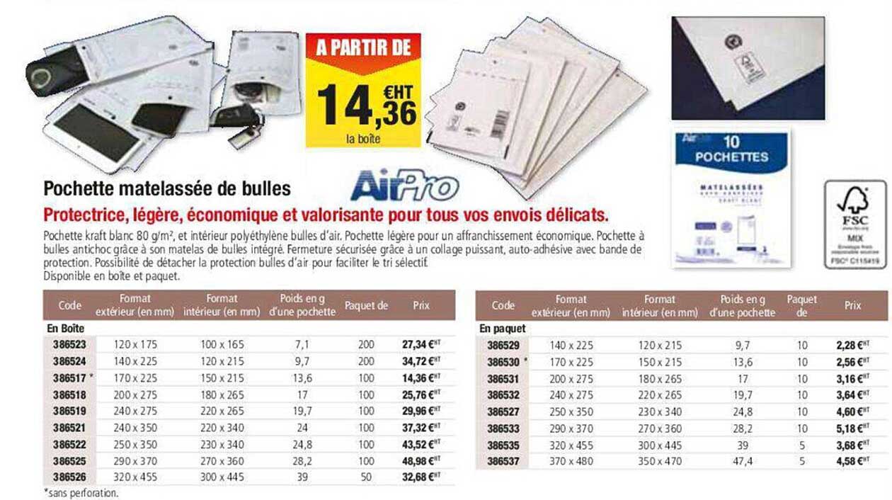 pochette matelassée de bulles airPro