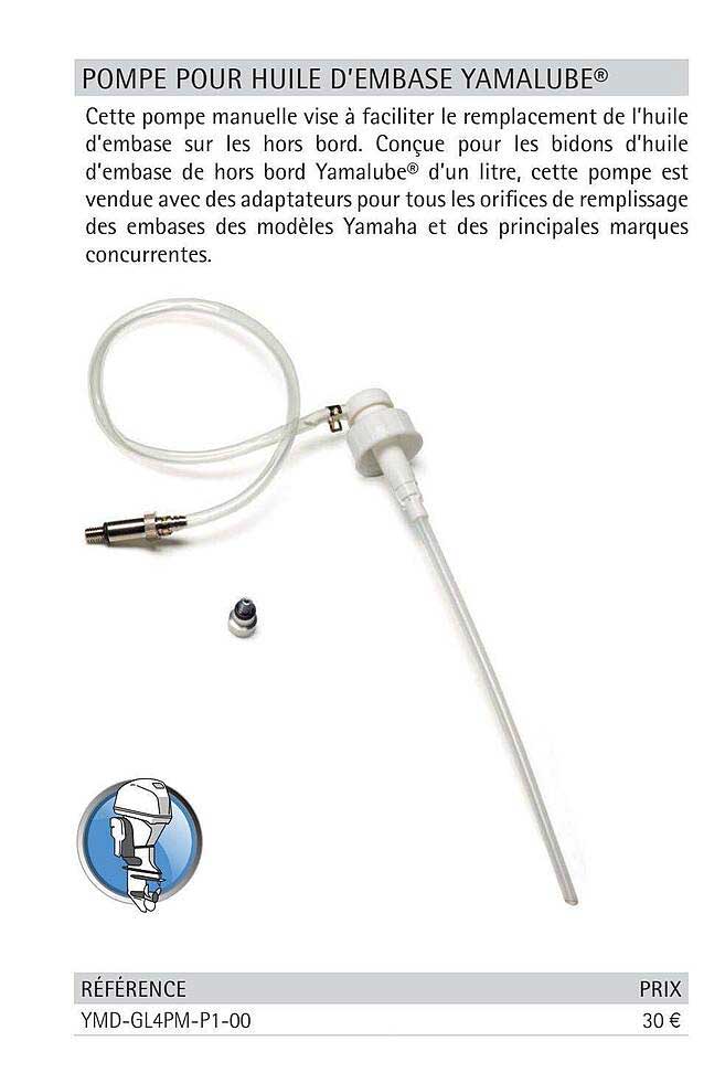 pompe pour huile d'embase yamalube