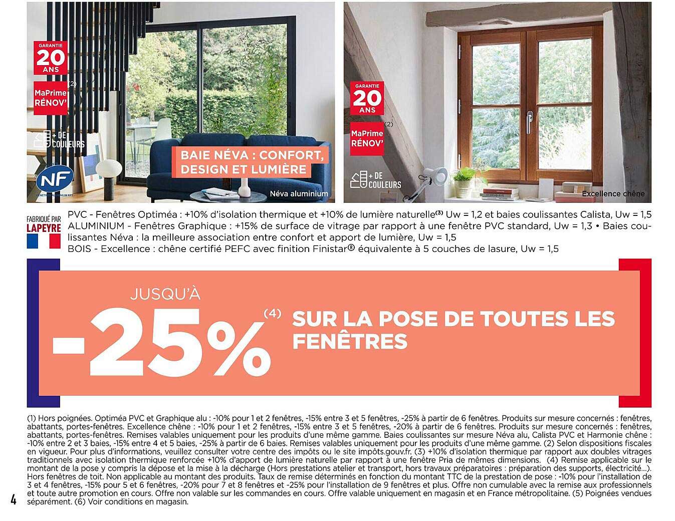 pose de toutes les fenêtres