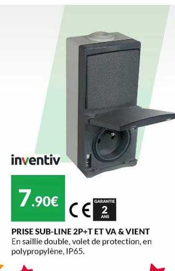 prise sub-line 2p+t et va & vient inventiv
