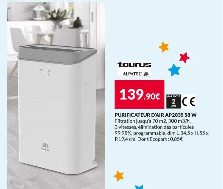Purificateur D'air Ap2035 58 W Taurus