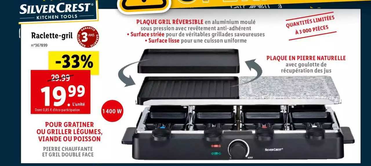 raclette-gril silver crest