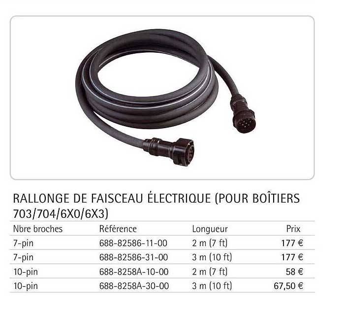 Rallonge De Faisceau électrique (pour Boîtiers 703-704-6x0-6x3)