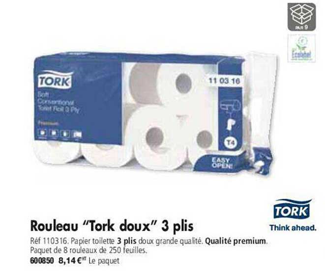 rouleau "tork doux" 3 plis