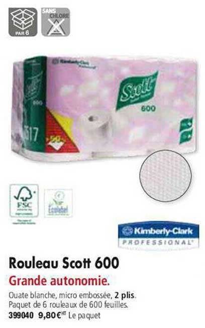 Rouleau Scott 600