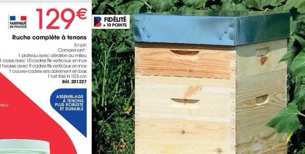 ruche complète à tenons