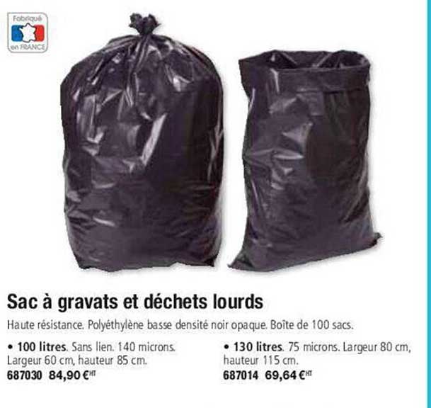 sac à gravats et déchets lourds
