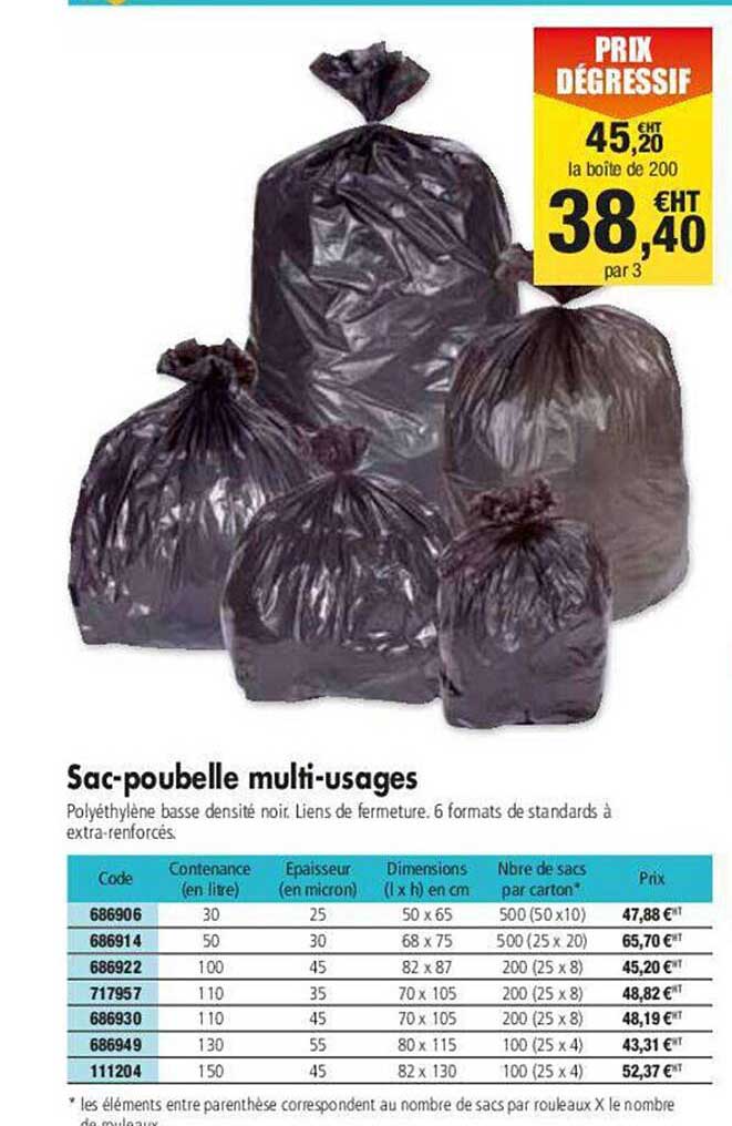 sac poubelle multi-usages