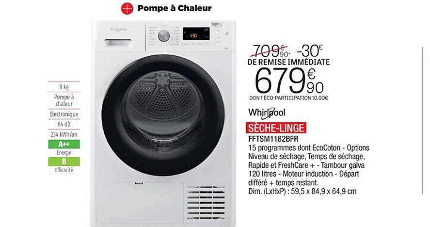 sèche-linge whirlpool